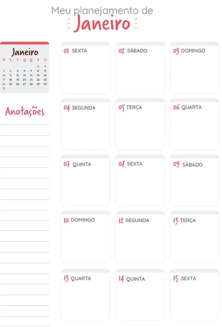 Página do Planner 6